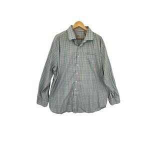 Peter Millar Plaid Shirt Mens XXL Button Up Casual Business‎ Workwear